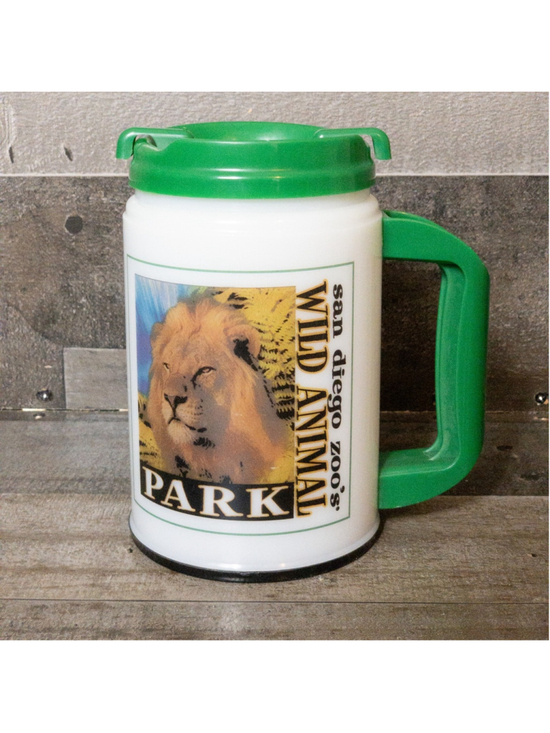 Unbranded Other - SAN DIEGO ZOO WILD ANIMAL PARK LIGHT UP CUP W/ LID WORKS VINTAGE RETRO MUG